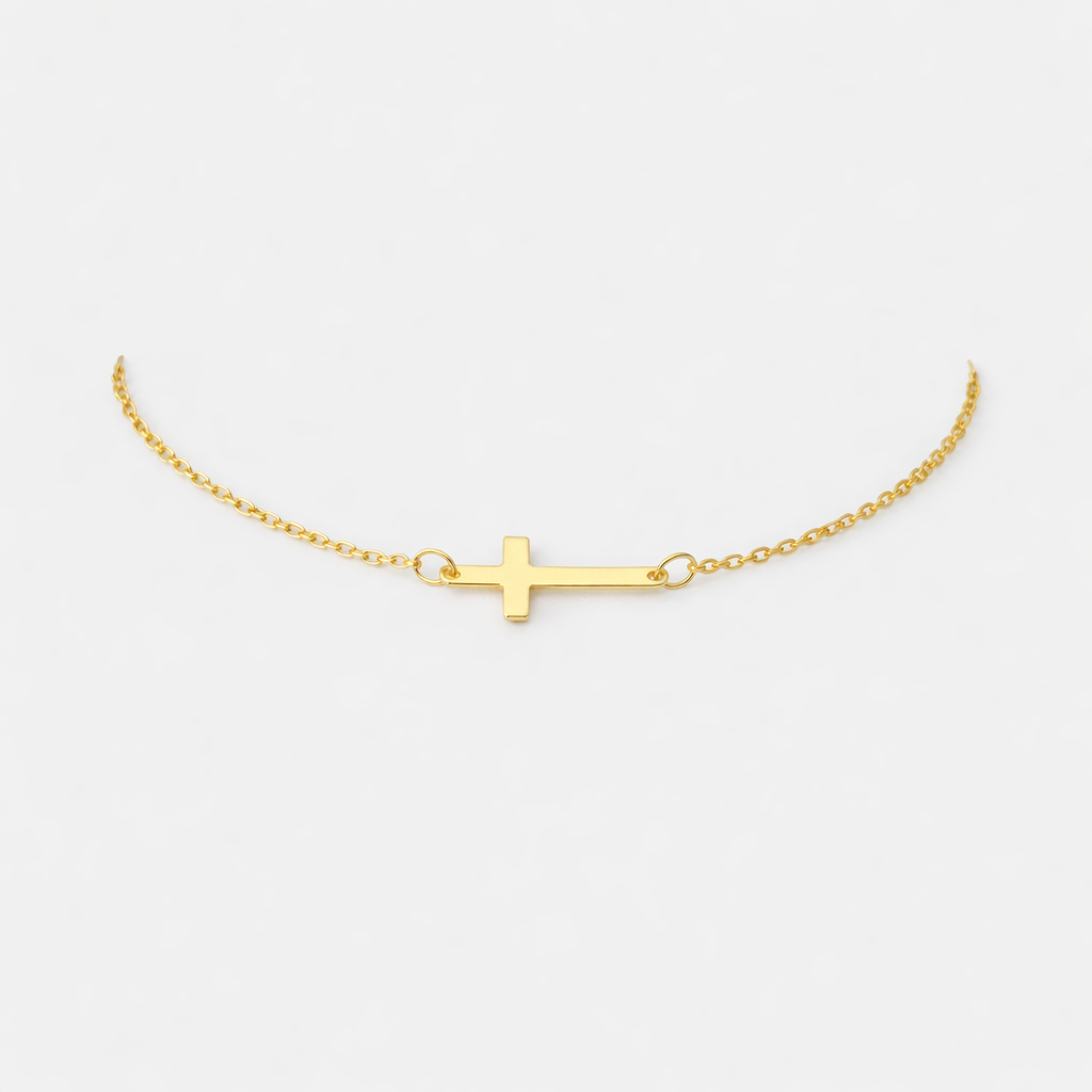Grace Cross Bracelet - Gold