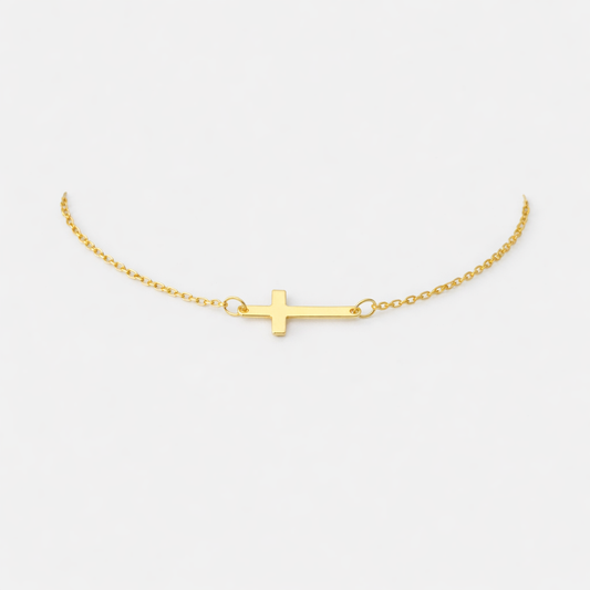 Grace Cross Bracelet - Gold