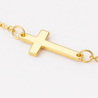 Grace Cross Bracelet - Gold