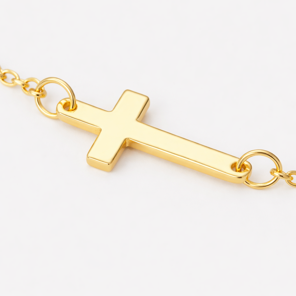 Grace Cross Bracelet - Gold