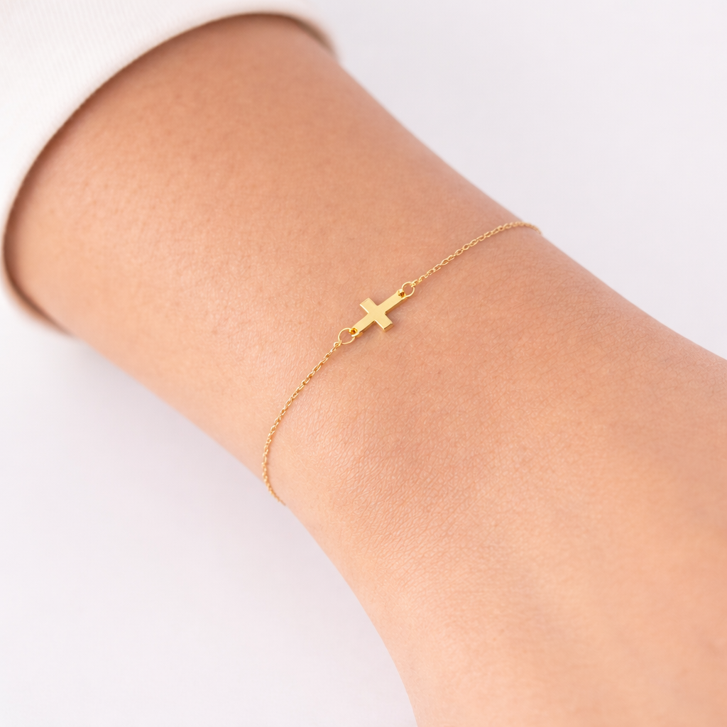 Grace Cross Bracelet - Gold