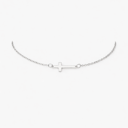 Grace Cross Bracelet - Silver