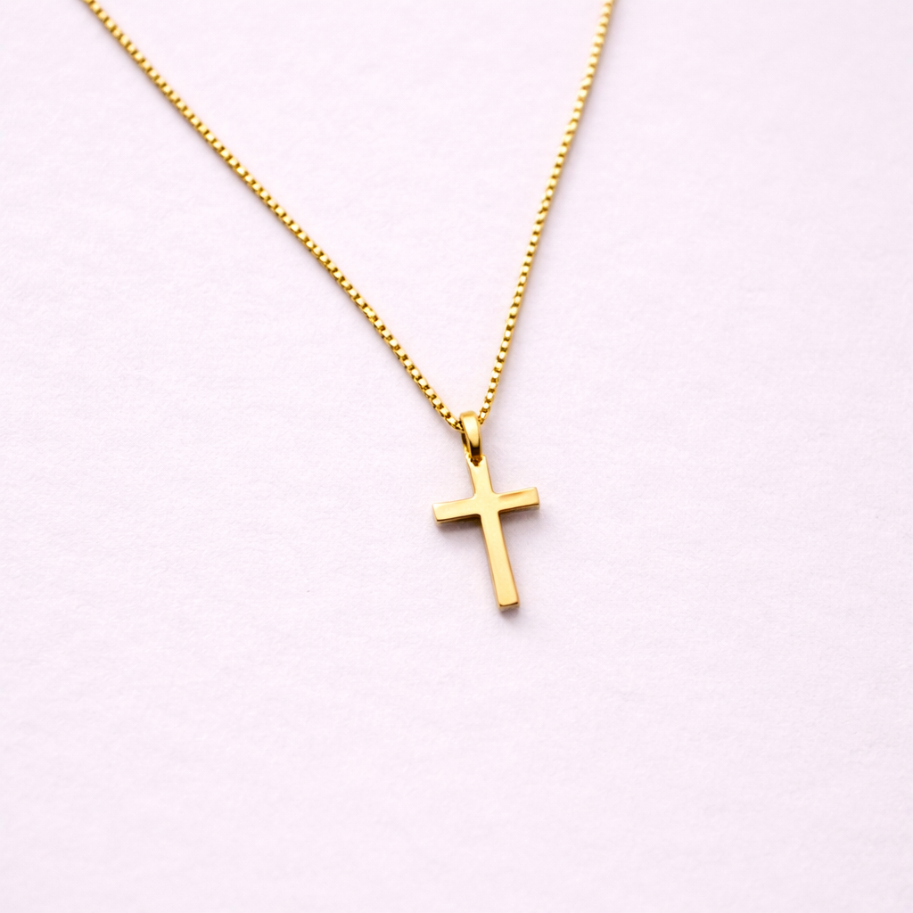 Essential Cross Necklace - Gold