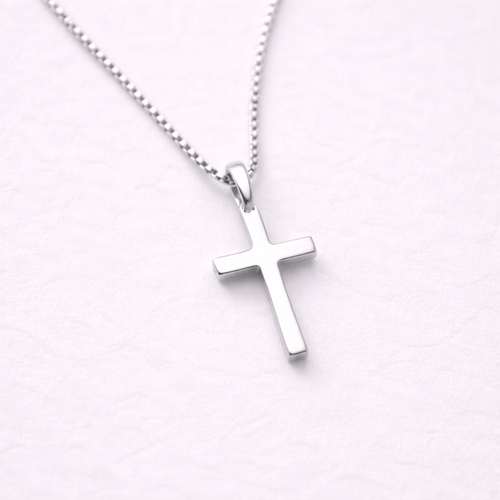 Essential Cross Necklace - Silver