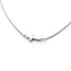 Grace Cross Necklace - Silver