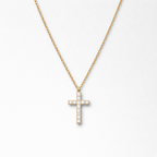 Promise Cross Necklace - Gold