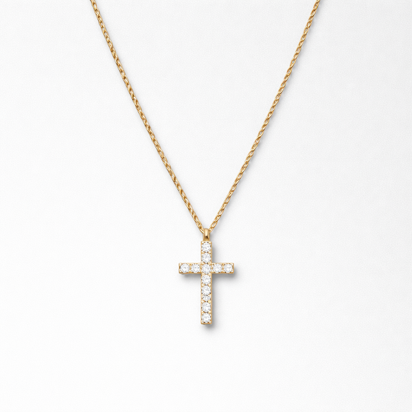 Promise Cross Necklace - Gold