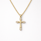 Eternal Cross Necklace - Gold