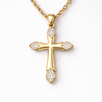Eternal Cross Necklace - Gold