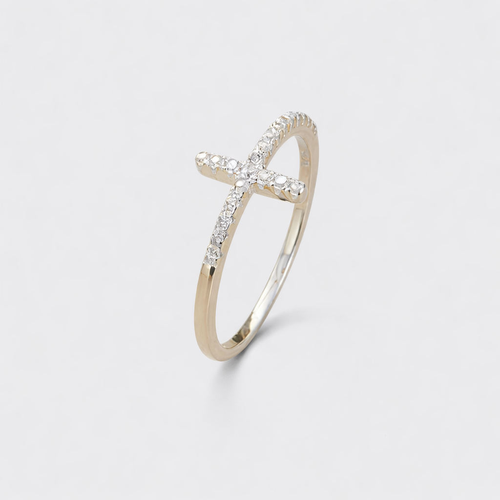 Eterna Cross Ring - Silver
