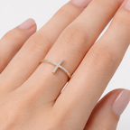 Eterna Cross Ring - Silver