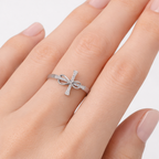 Infinity Cross Ring - Silver