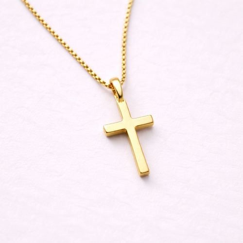 Essential Cross Necklace - Gold